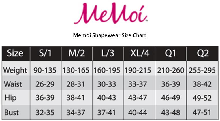 Slimme By Memoi Size Chart