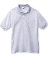 Hanes Men's 5.2 oz Hanes STEDMAN Blended Jersey Pocket Polo