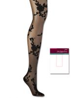 Hanes Silk Reflections Scrolled Floral Control Top 1 Pair Pack