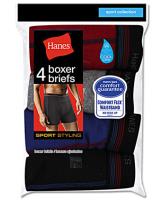 Hanes Men's Sport Styling Boxer Brief 4-Pack