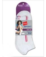 Hanes Sport Women's Low Cut Socks 6 Pack
