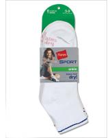 Hanes Sport Women's Ankle Socks 6 Pack