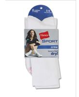 Hanes Sport Women's Crew Socks 6 Pack