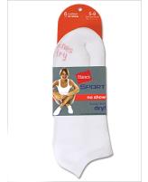 Hanes Sport Women's No Show Socks 6 Pack