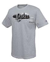 Champion Cotton-Rich Men's T Shirt with 'Basketball City' Graphic