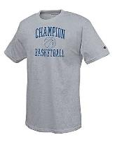 Champion Cotton-Rich Men's T Shirt with Champion Basketball Graphic
