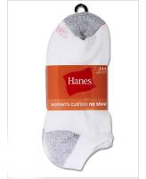 Hanes Women's Cushion Extra Low Cut Socks 3 Pack