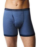 Hanes Exposed Elastic Stripped Ringer Boxer Brief