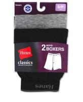 Hanes Classics Boys Exposed Waistband Solid Knit Boxer