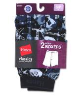 Hanes Classics Boys Exposed Waistband Solid Knit Boxer - Camo