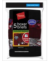 Hanes Boy's Red Label Prints Boxer Brief 5-Pack