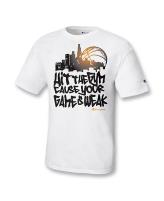 Champion Cotton Jersey Men's T Shirt with 'Hit the Gym' Graphic