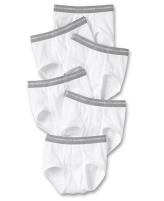 Hanes Toddlers Red Label White Brief 6 Pack