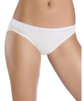 Hanes Womens Comfortsoft Waisband Stretch Bikinis w/ Lace