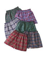 Hanes Classics Boys P3 Tartan Boxer