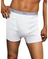Hanes Classics Boxer Briefs P4 White