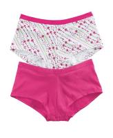 Hanes Girls ComfortSoft Waistband Cotton Stretch Boy Shorts