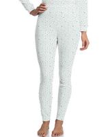 Hanes Women's Blue Dot Print Thermal Pants
