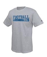 Champion Cotton-Rich Men's T Shirt with 'Football Scrimmage' Graphic