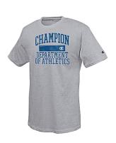 Champion Cotton-Rich Men's T Shirt with 'Department of Athletics' Graphic