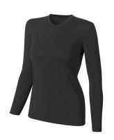 Duofold® by Champion® Varitherm® Silk-Weight Long-Sleeve V-Neck Women's T Shirt