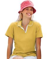 Outer Banks Womens Egyptian Diamond Knit Intarsia Polo