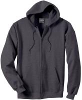 Hanes Ultimate Cotton Full-Zip Fleece Hood 10 oz