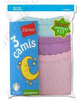 Hanes Classics Girls Cami 3-Pack