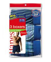Hanes Men's Plaid Woven Boxers with Comfort Flex® Waistband 3-Pack