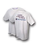 Champion Men’s Graphic Tee With - It Takes A Little More Make A Champion