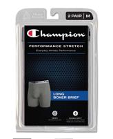 Champion Performance Stretch Men's Long Boxer Briefs 2-Pack