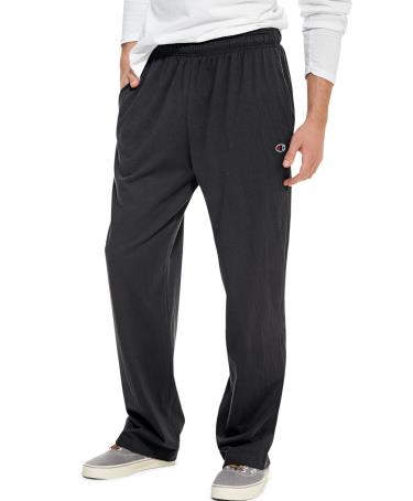 champion authentic men's open bottom jersey pants