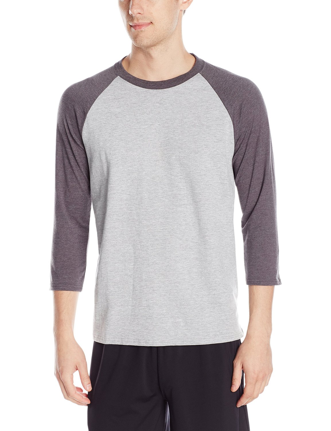 Hanes XTemp Men`s Baseball Raglan Tee