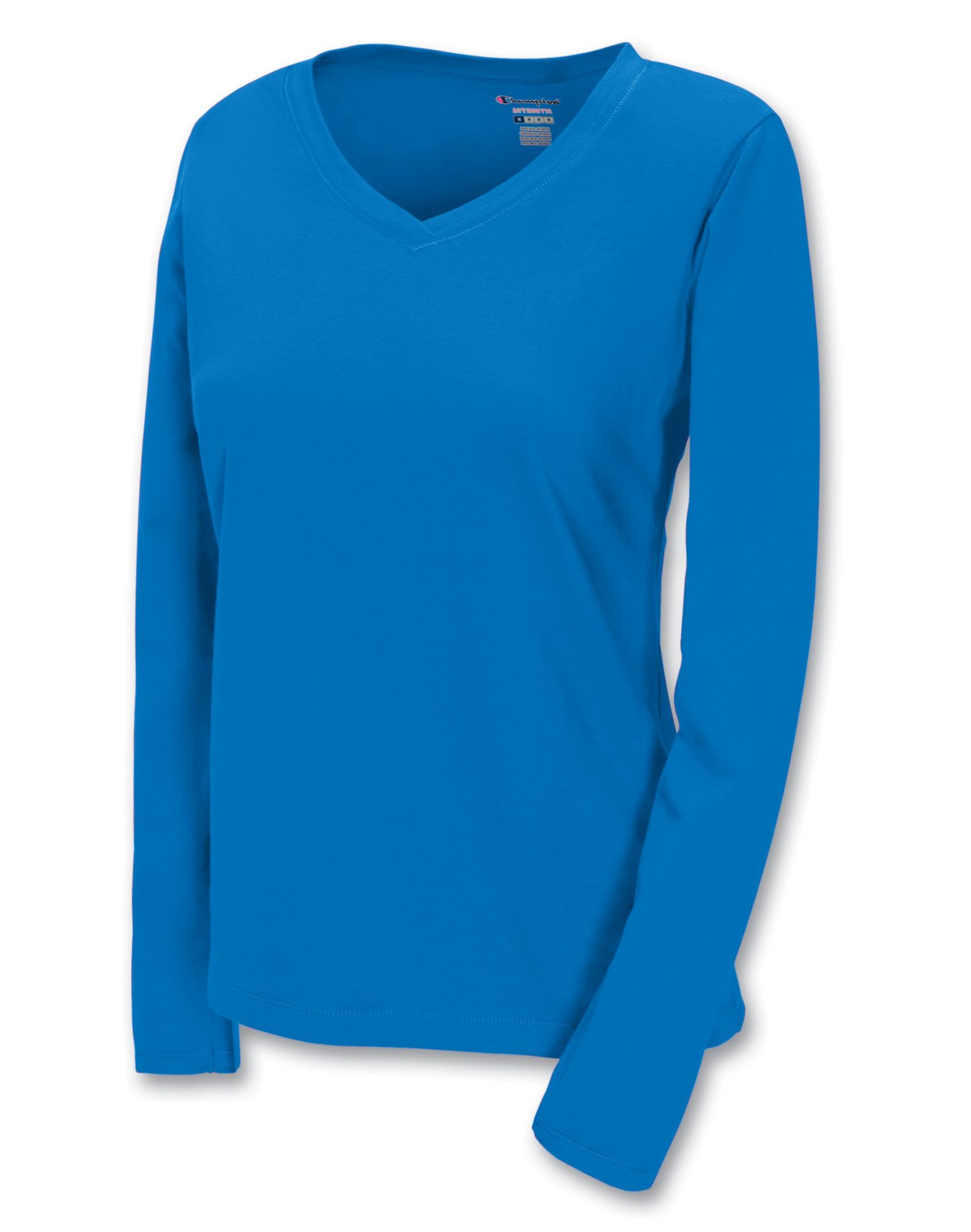 blue champion long sleeve shirt womens