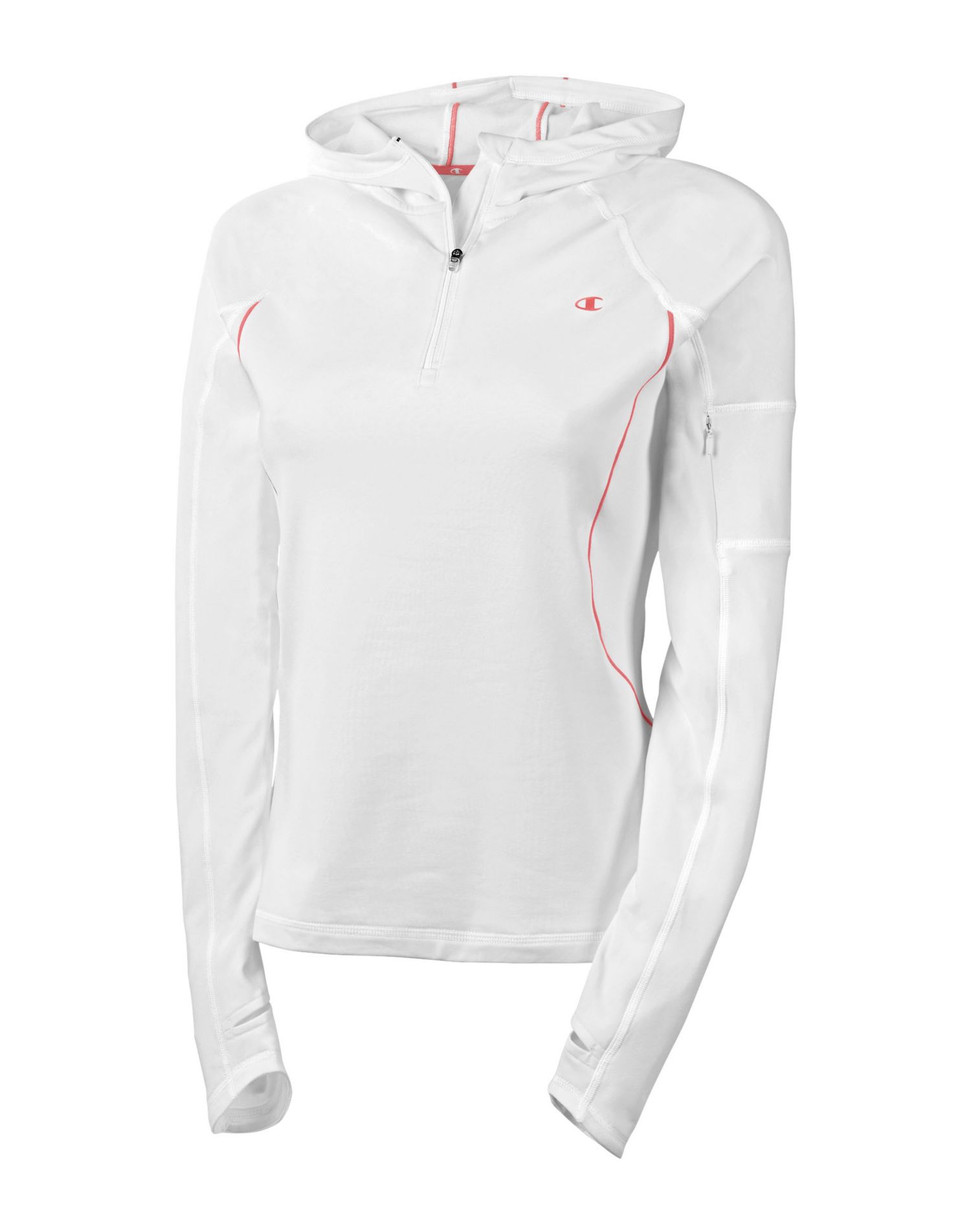 Champion Ultimate Double Dry®+ QuarterZip Hooded Women's Pullover