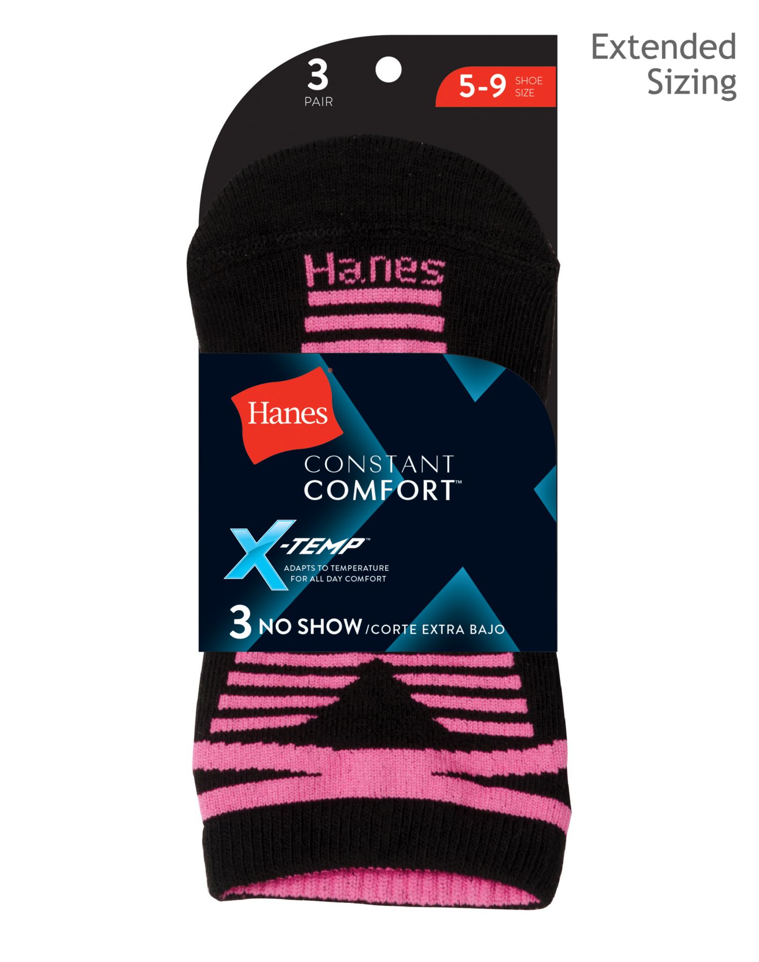 Hanes Women`s XTemp® NoShow Socks