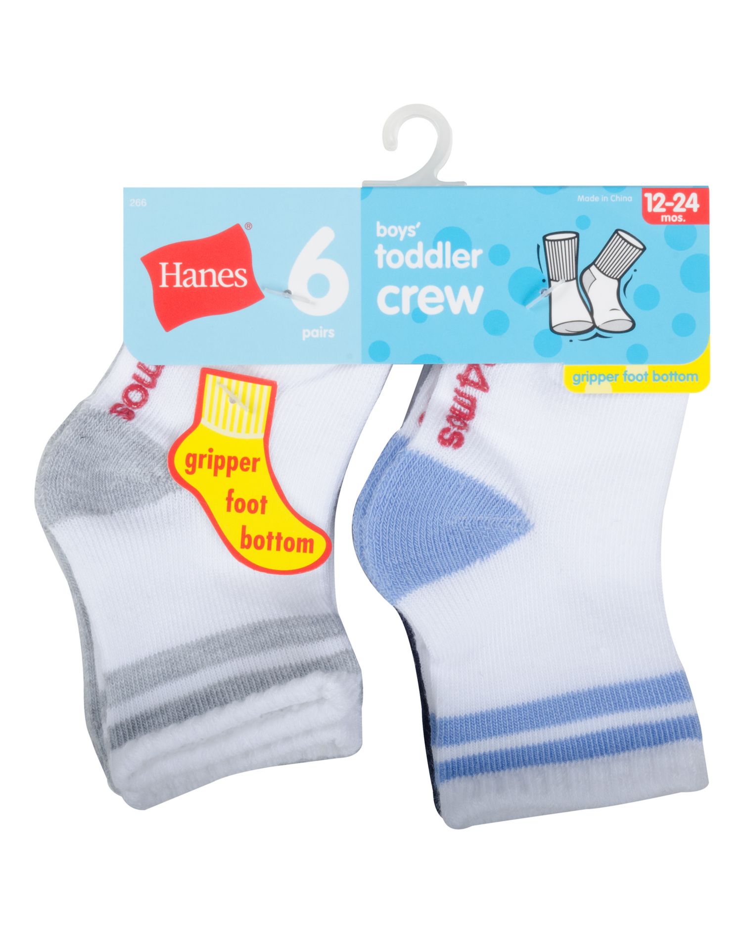 Hanes Infant Boys 6Pack Crew Socks