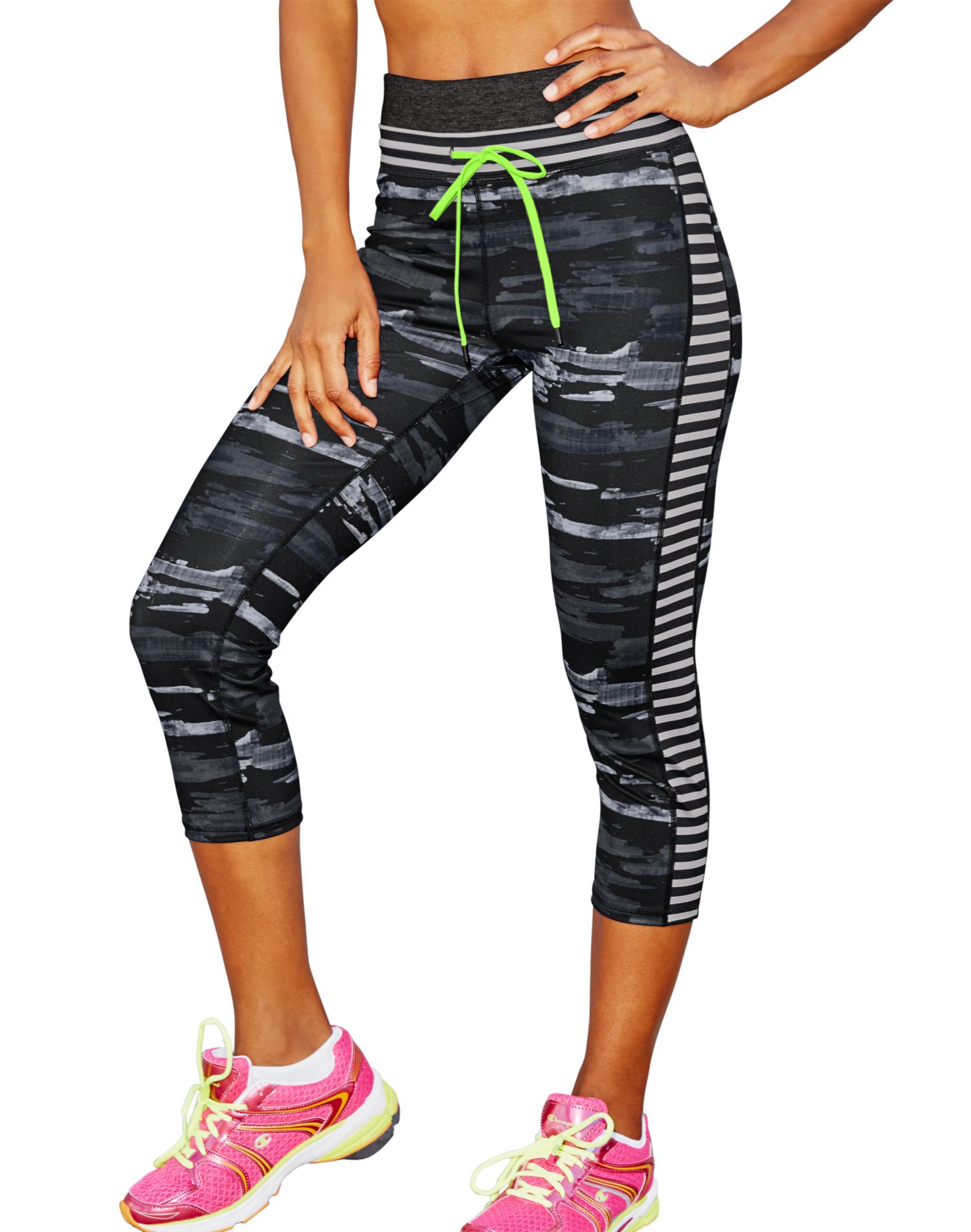 champion polyester capris