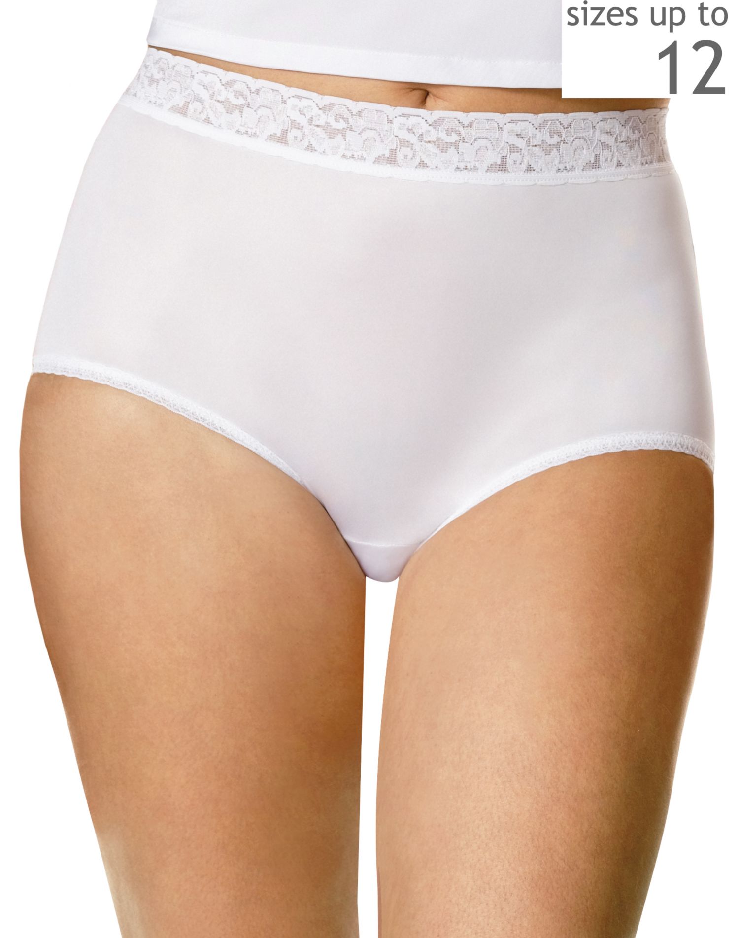 Hanes Women's Nylon Briefs 3 Pack