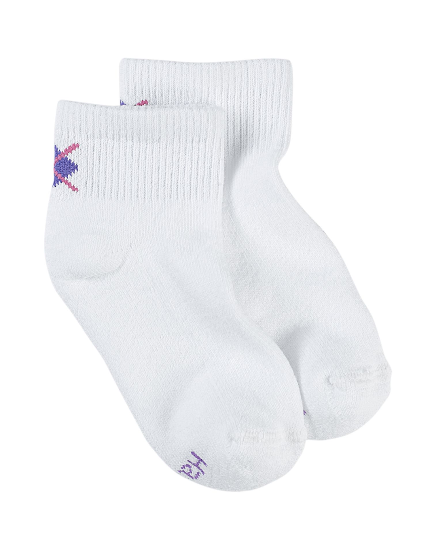 Hanes 434 Boys No Show Comfortblend White EZ Sort Socks 6-Pack