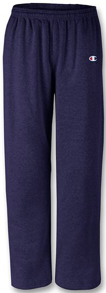 champion reverse weave open bottom sweatpants with pockets